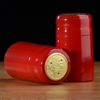 Holiday Red Shrink Capsules w/ Gold Top - 100 Pack