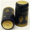 Blue Shrink Capsules w/ Gold Grapes & Gold Top - 100 Pack