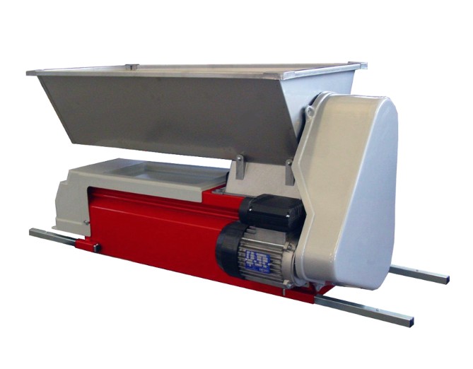 Grape Crusher Destemmer - Electric with Stainless Finish, Enamel Frame
