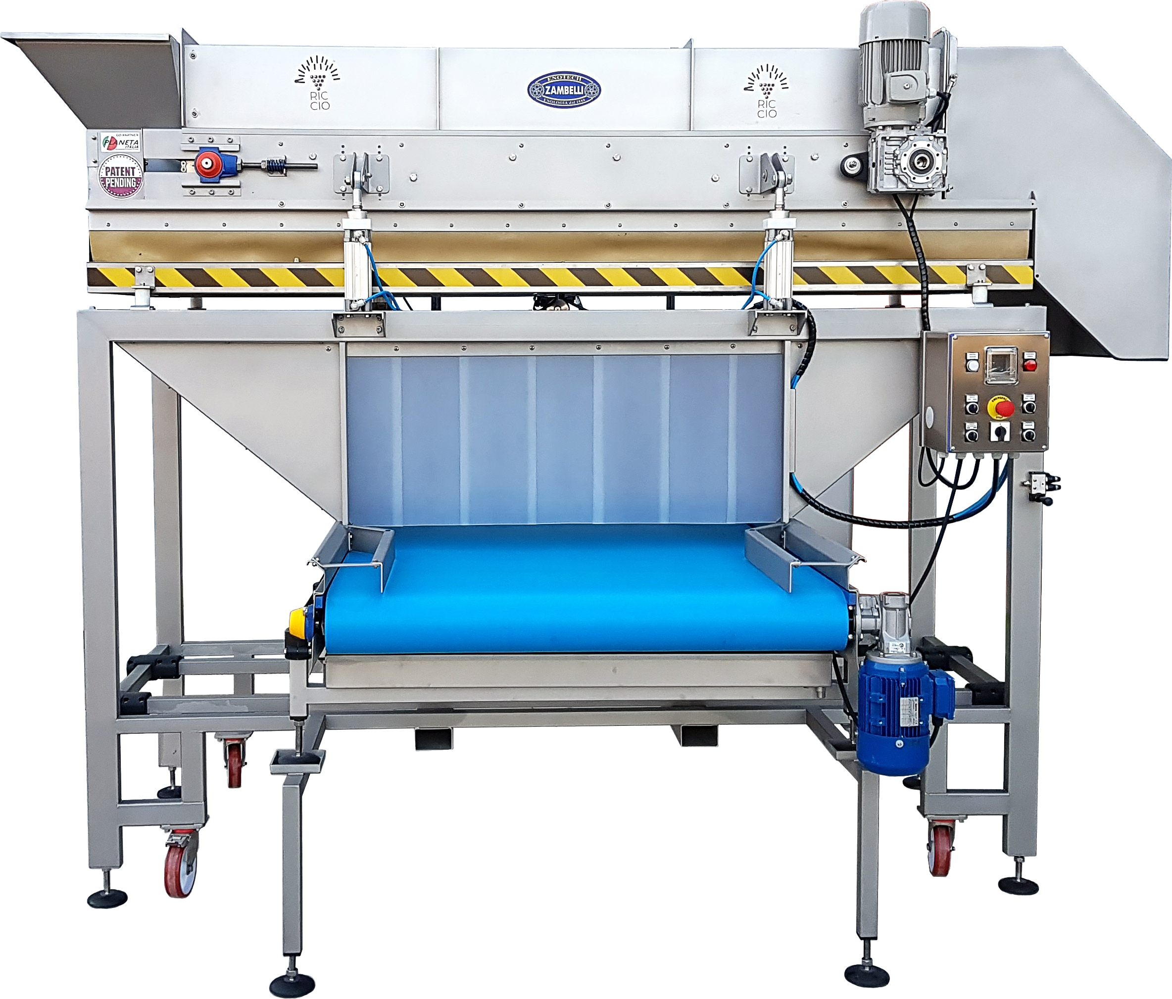 Zambelli Effe 50 Destemmer Crusher with Must Collection Hopper (4-6 Ton)
