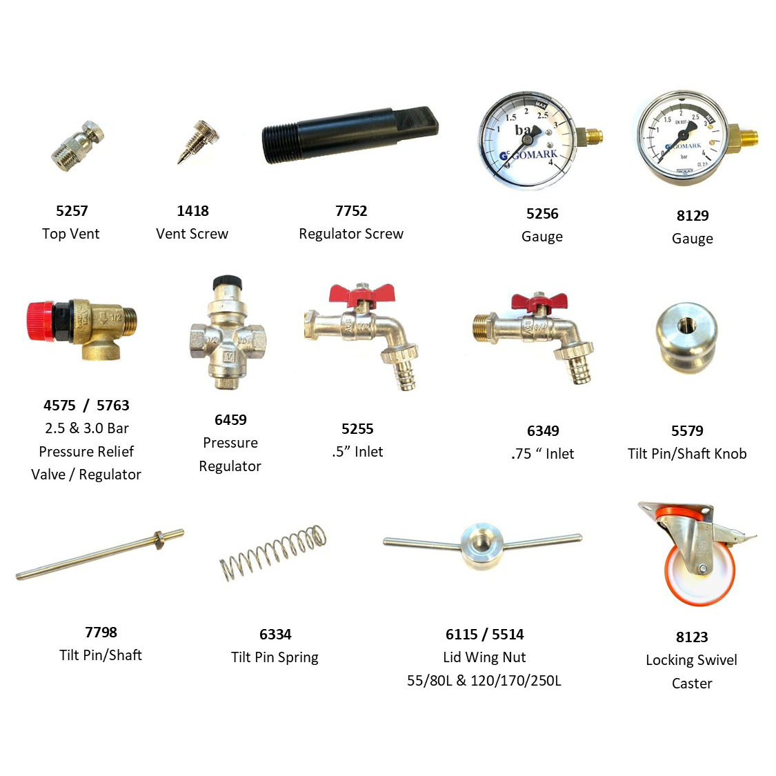 Replacement Parts for Lancman Bladder Presses