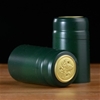 Green (Matte) Shrink Capsules w/Gold Top - 100 Pack