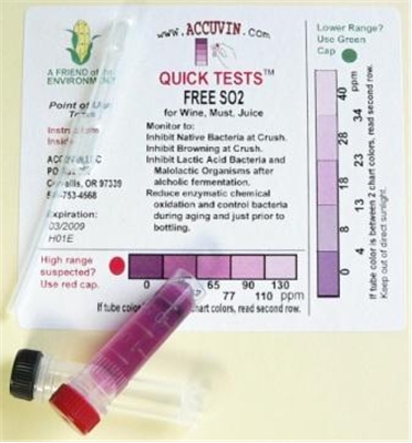 Accuvin Free SO2 Test Kit - 10 Pack